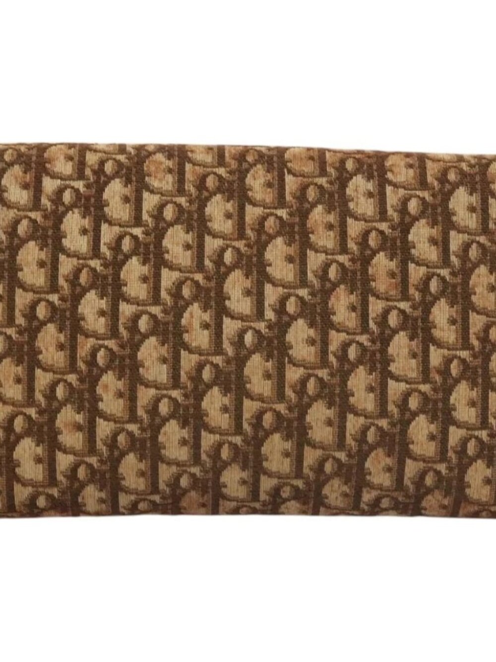 Christian Dior Trotter Canvas Chain Shoulder Bag Brown Gold Auth 117785 - Picture 3 of 15